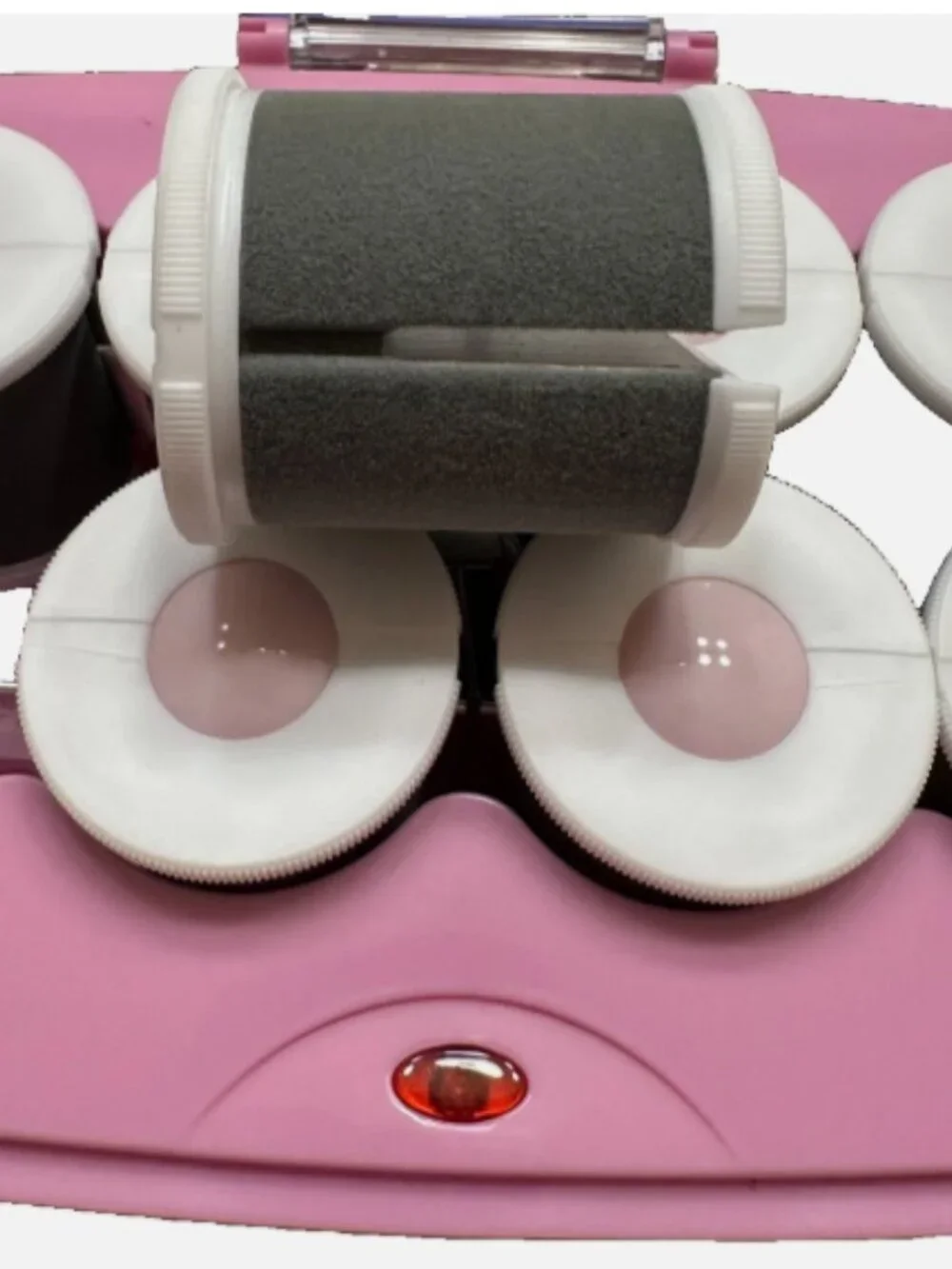 Conair InfinitiPRO Ceramic Jumbo Hot Rollers Pink 8 Roller Set Tested Clips